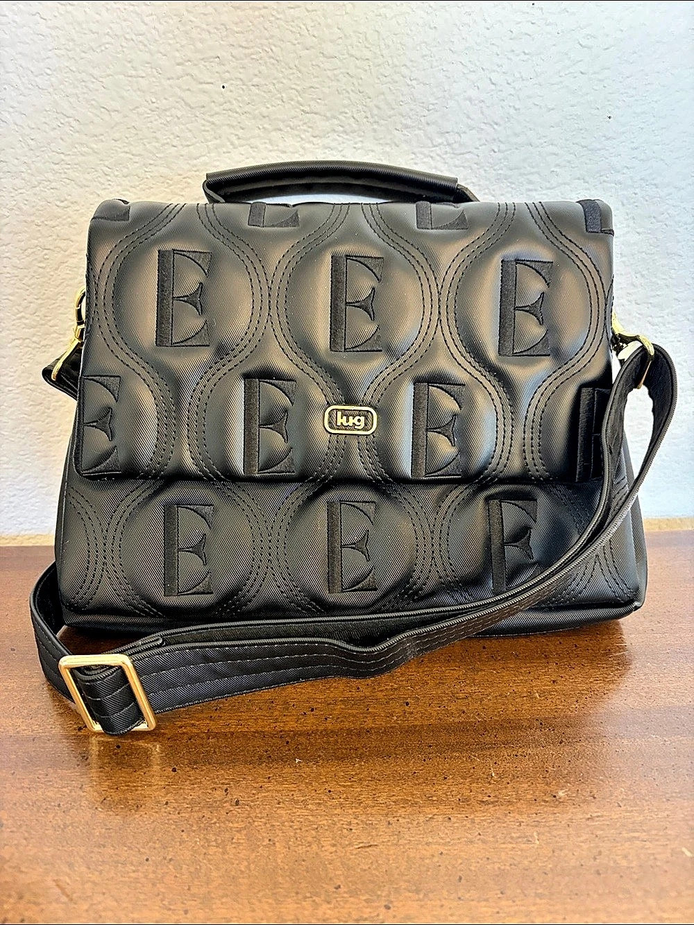 Lug x Wicked Plie Satin Luxe Elphaba Black & Green Crossbody Bag